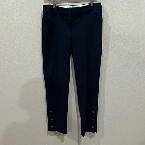 Talbots Blue Hampshire Ankle Pants, Size 8 - Picture 1 of 8